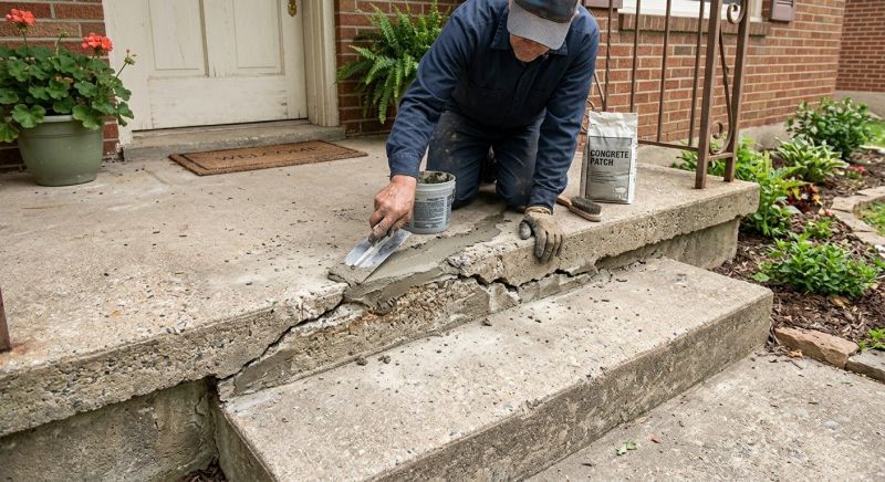 Cracked Sidewalk Repair in Des Moines, IA