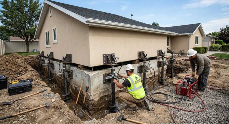 Foundation Pier Leveling in Tampa, FL